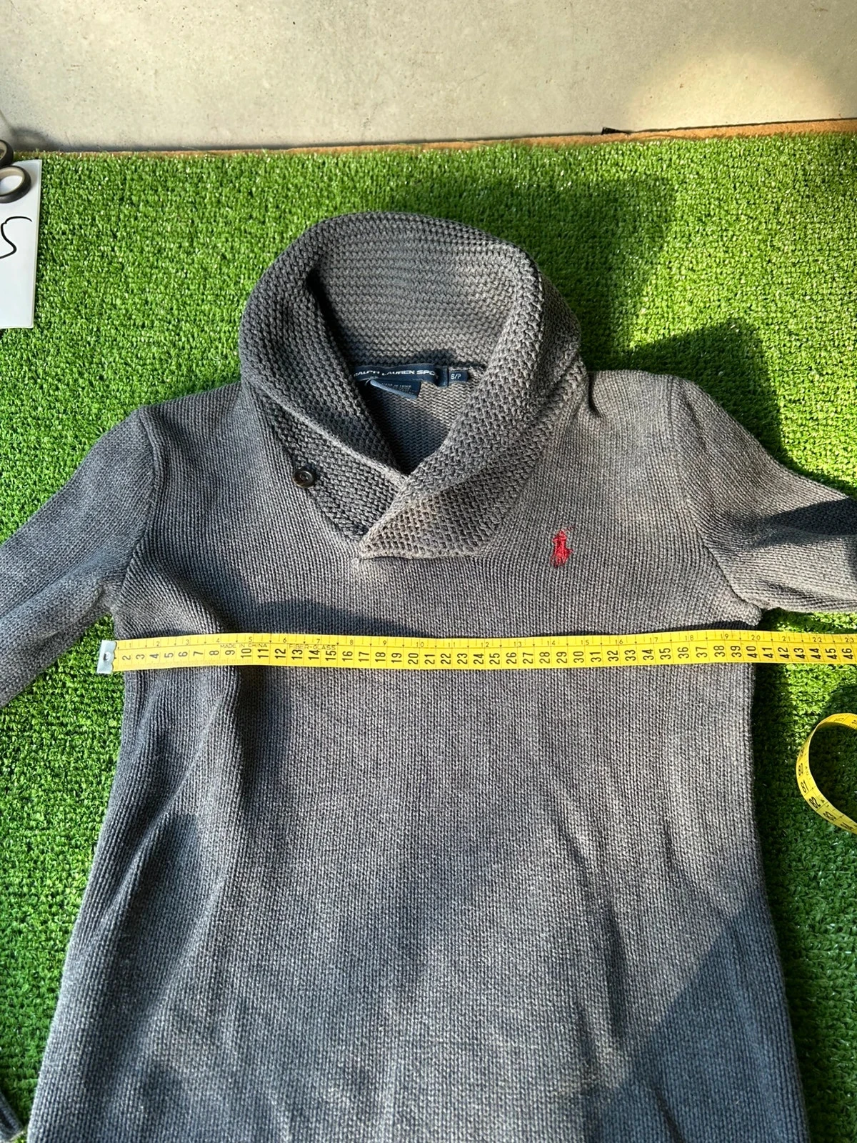 Zwarte polo trui met rolkraag Ralph Lauren – photo 9